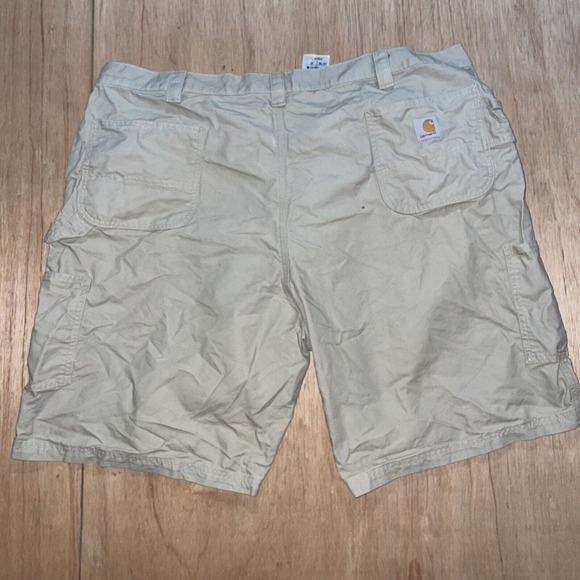 Carhartt Shorts Mens 48 Beige Cargo Outdoor‎ Pockets Relaxed Fit - Picture 4 of 6